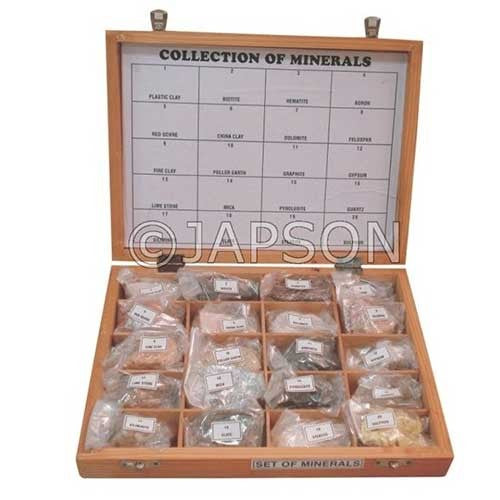 Mineral Set, Collection of 20 Minerals Mineral Set, Collection of 20 Minerals